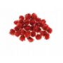 Pompony brokatowe Brewis 2cm Czerwone, 40szt - 3
